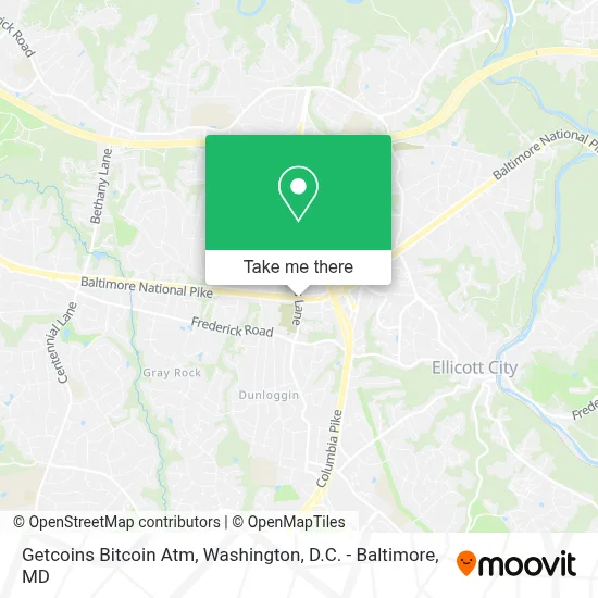 Getcoins Bitcoin Atm map