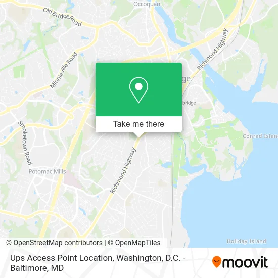 Ups Access Point Location map