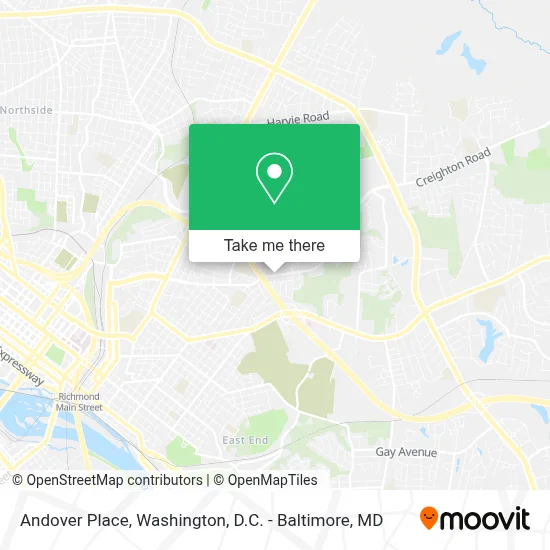 Andover Place map