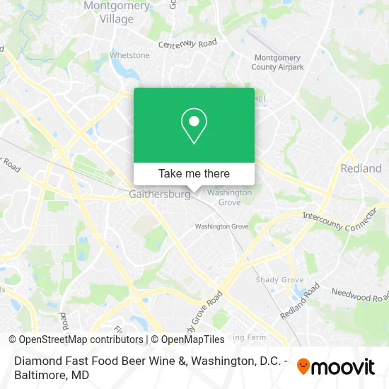Diamond Fast Food Beer Wine & map