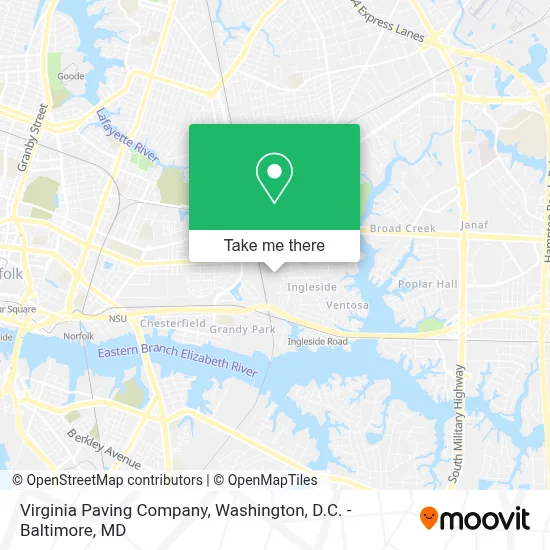 Virginia Paving Company map