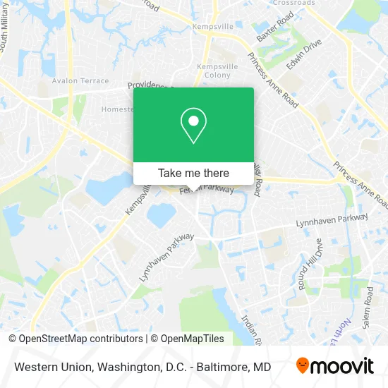 Western Union map