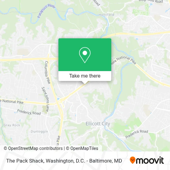The Pack Shack map