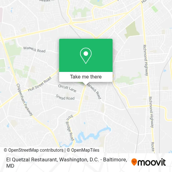 El Quetzal Restaurant map