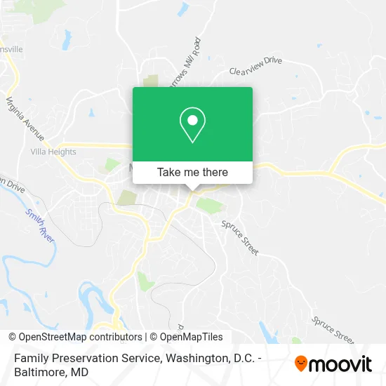 Family Preservation Service map