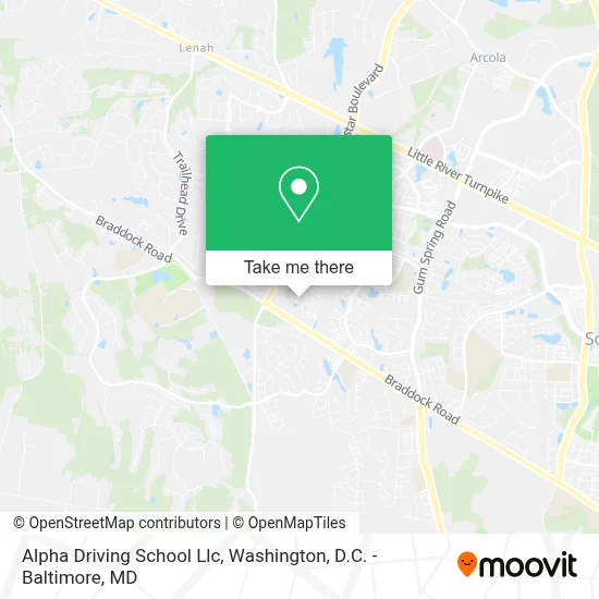 Alpha Driving School Llc map