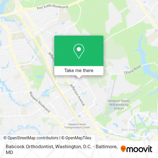 Babcock Orthodontist map