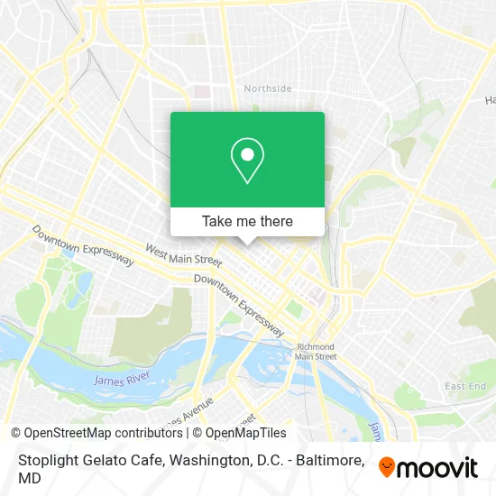 Stoplight Gelato Cafe map
