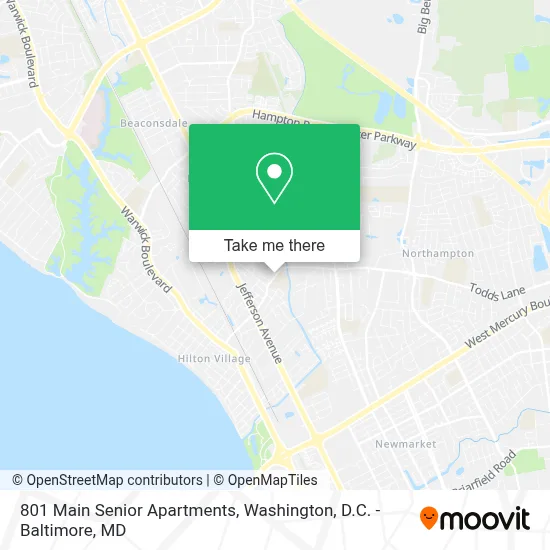 801 Main Senior Apartments map