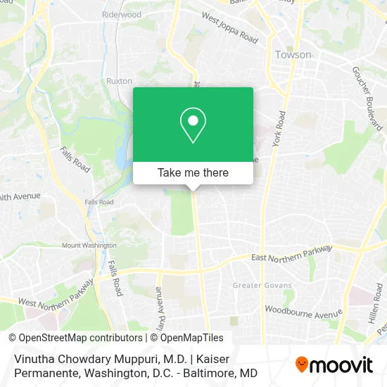Vinutha Chowdary Muppuri, M.D. | Kaiser Permanente map
