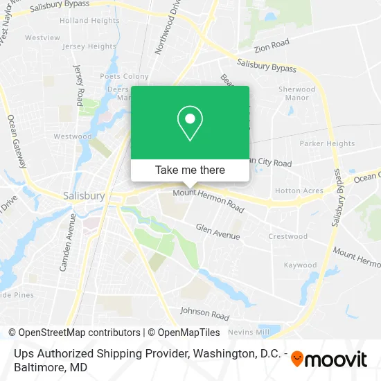 Ups Authorized Shipping Provider map