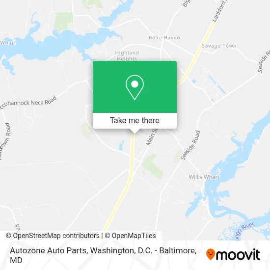 Autozone Auto Parts map