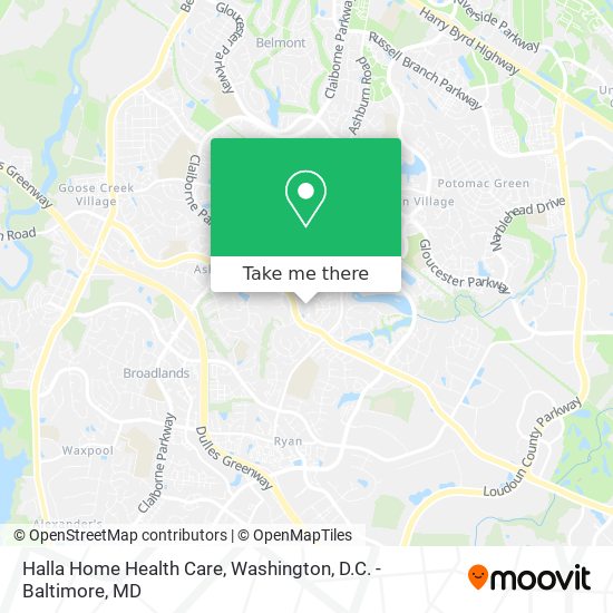 Halla Home Health Care map