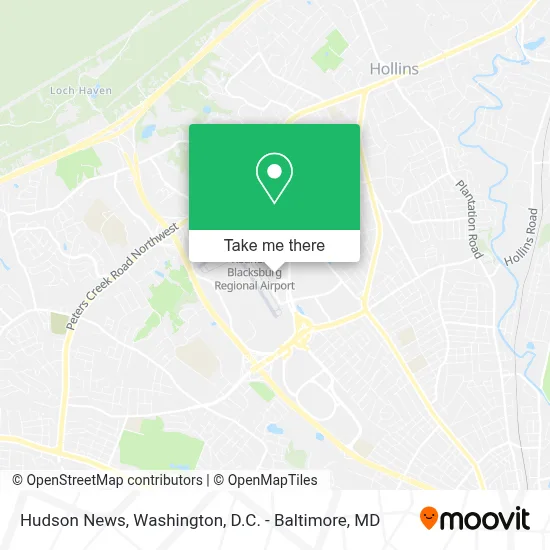 Hudson News map