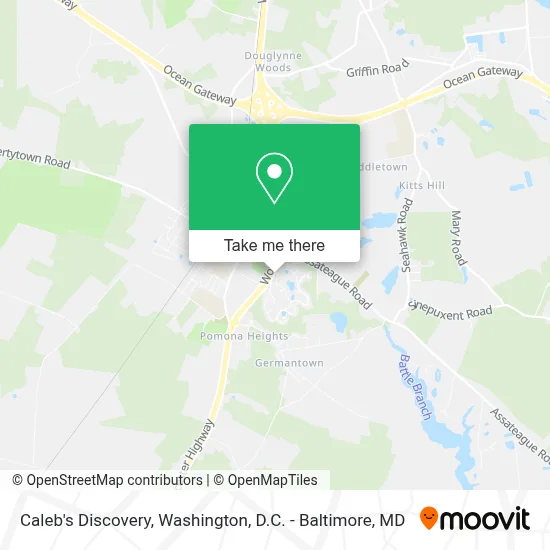 Caleb's Discovery map