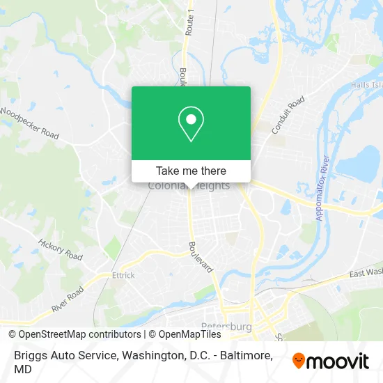 Briggs Auto Service map