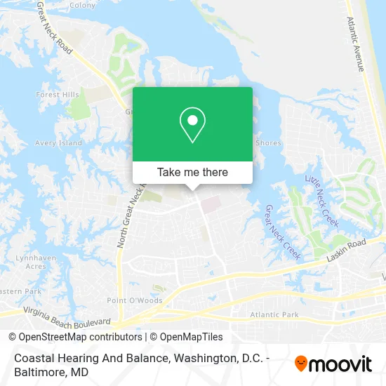 Coastal Hearing And Balance map