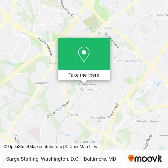 Surge Staffing map