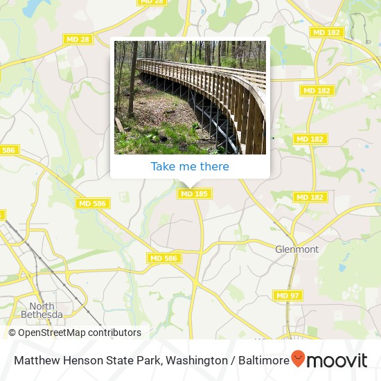 Mapa de Matthew Henson State Park, 3801 Littleton St