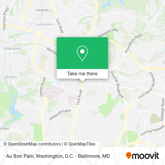 Au Bon Pain map