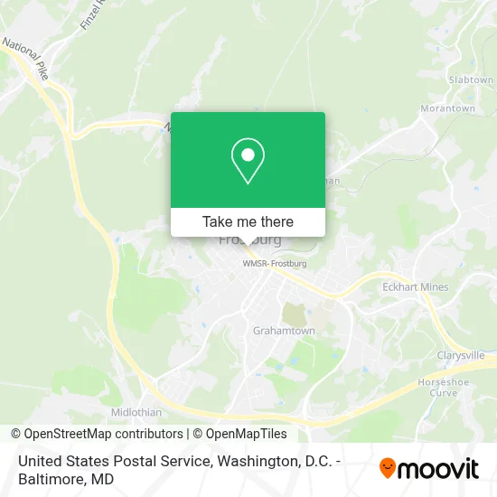 United States Postal Service map