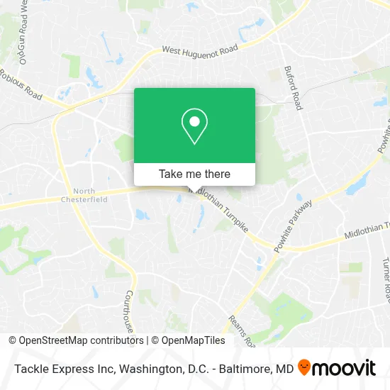 Tackle Express Inc map