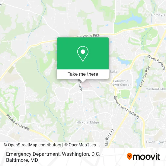 Emergency Department map
