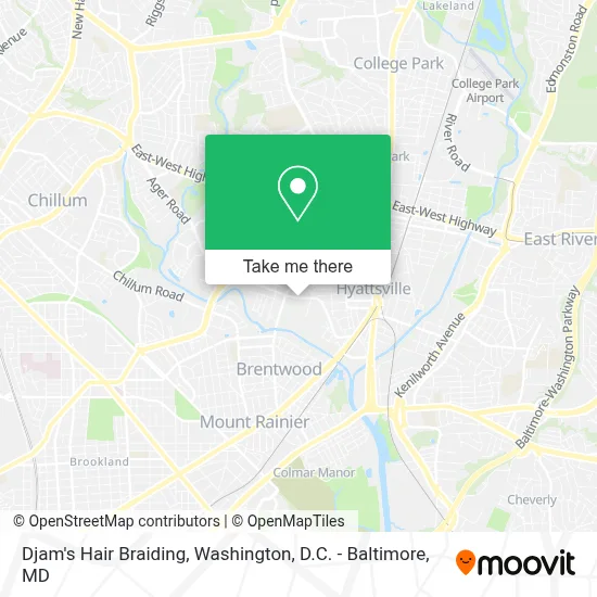 Djam's Hair Braiding map