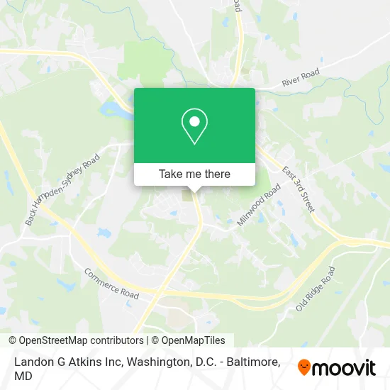 Landon G Atkins Inc map