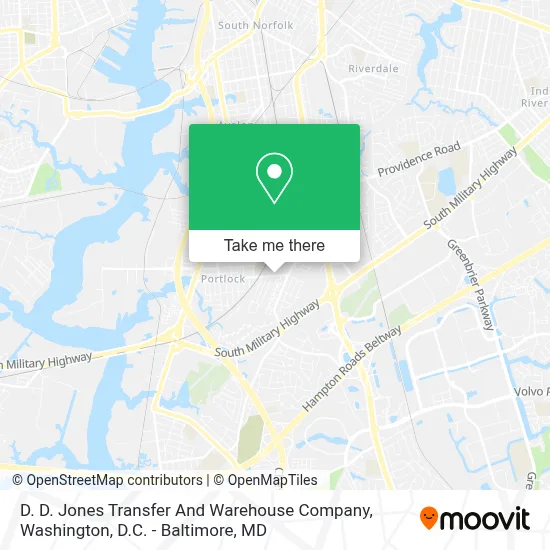 D. D. Jones Transfer And Warehouse Company map