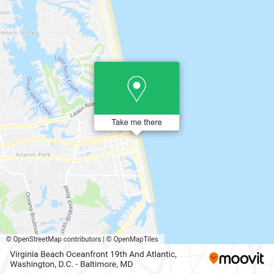 Virginia Beach Oceanfront 19th And Atlantic map