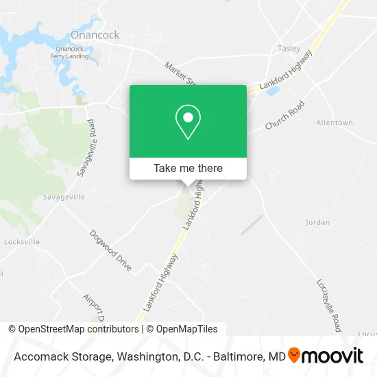 Accomack Storage map