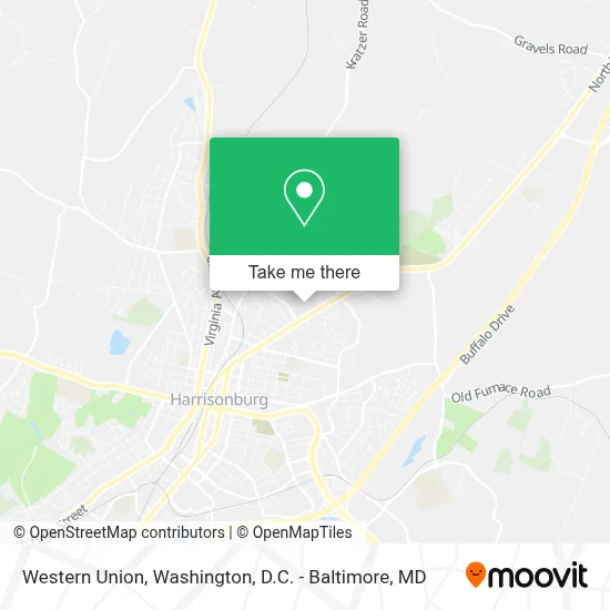 Western Union map