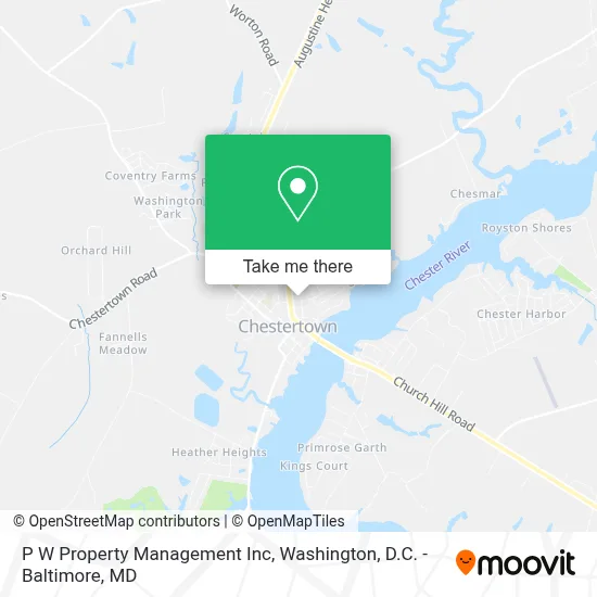 P W Property Management Inc map