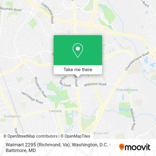 Walmart 2295 (Richmond, Va) map