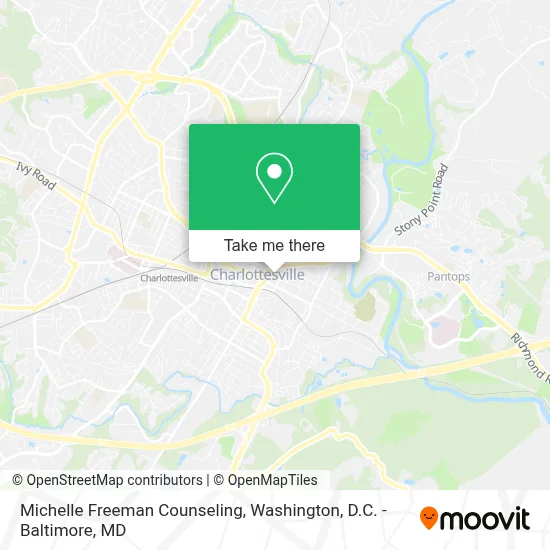 Michelle Freeman Counseling map