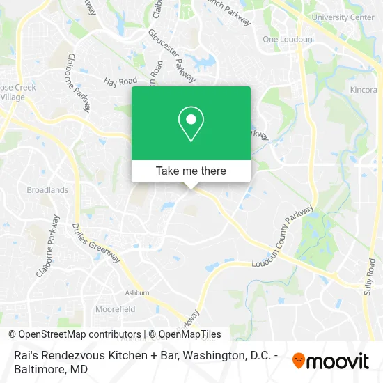 Rai's Rendezvous Kitchen + Bar map