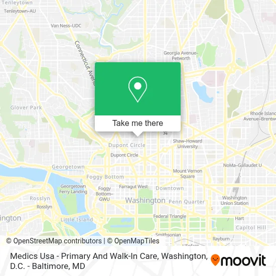 Medics Usa - Primary And Walk-In Care map