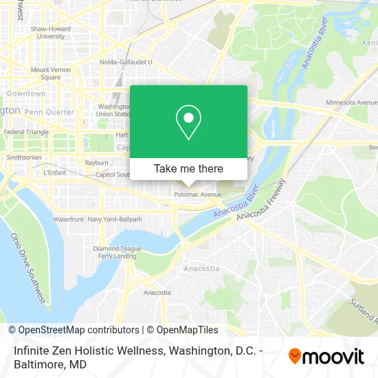 Infinite Zen Holistic Wellness map