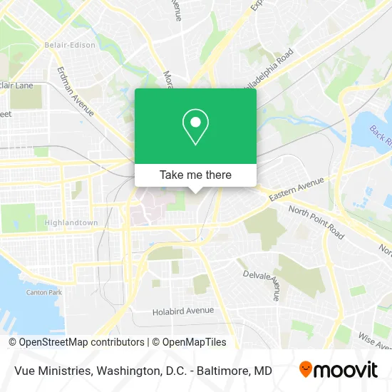 Vue Ministries map