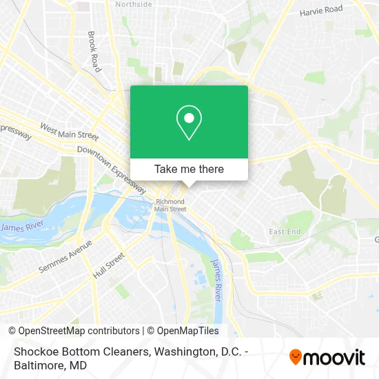 Shockoe Bottom Cleaners map