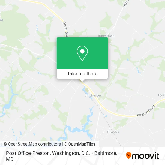 Post Office-Preston map