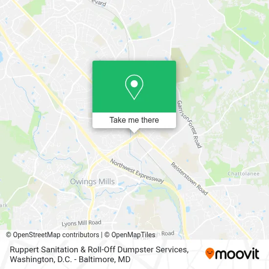 Ruppert Sanitation & Roll-Off Dumpster Services map