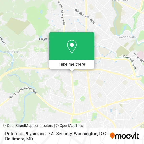Potomac Physicians, P.A.-Security map