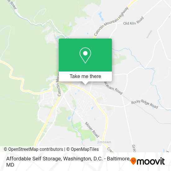 Affordable Self Storage map