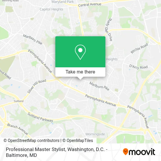 Professional Master Stylist map