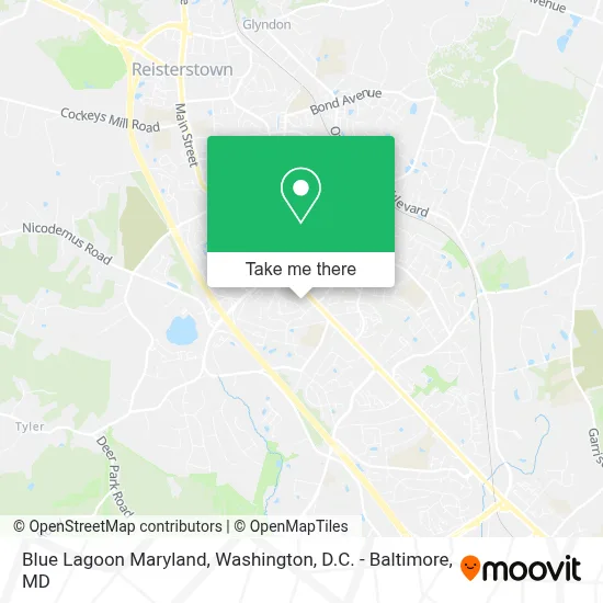 Blue Lagoon Maryland map