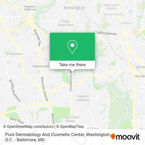 Pure Dermatology And Cosmetic Center map