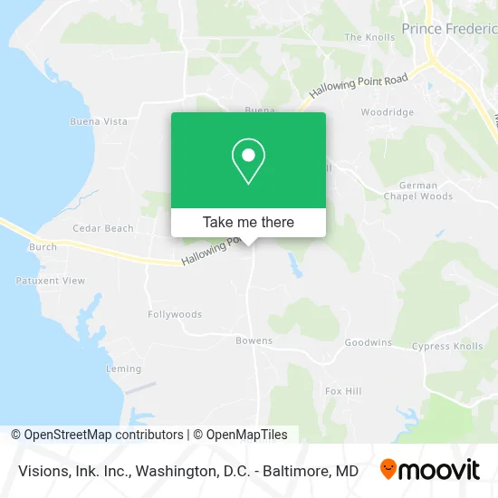 Visions, Ink. Inc. map