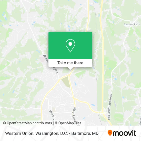 Western Union map